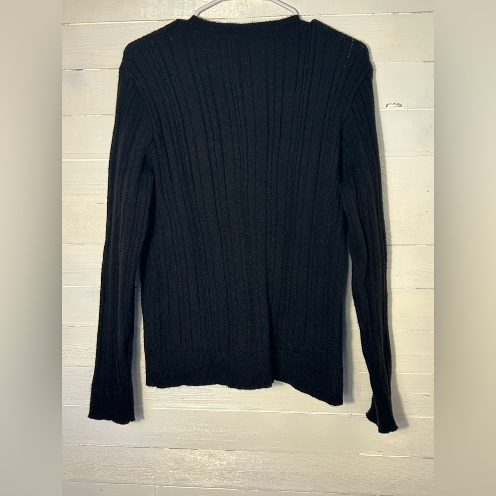 NWT Max Studio Pullover Cardigan sweater, black, women’s size Large. - Picture 4 of 7